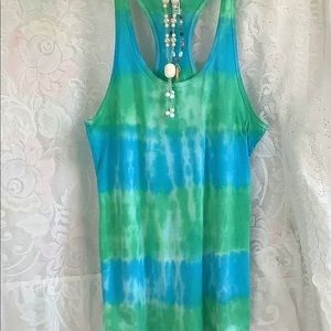 Tie-Dye New Racerback Tank Top Handmade.